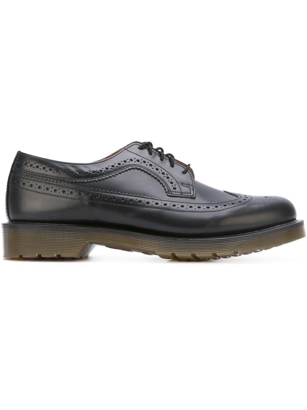 Lyst - Dr. Martens Rubber Sole Brogues in Black for Men