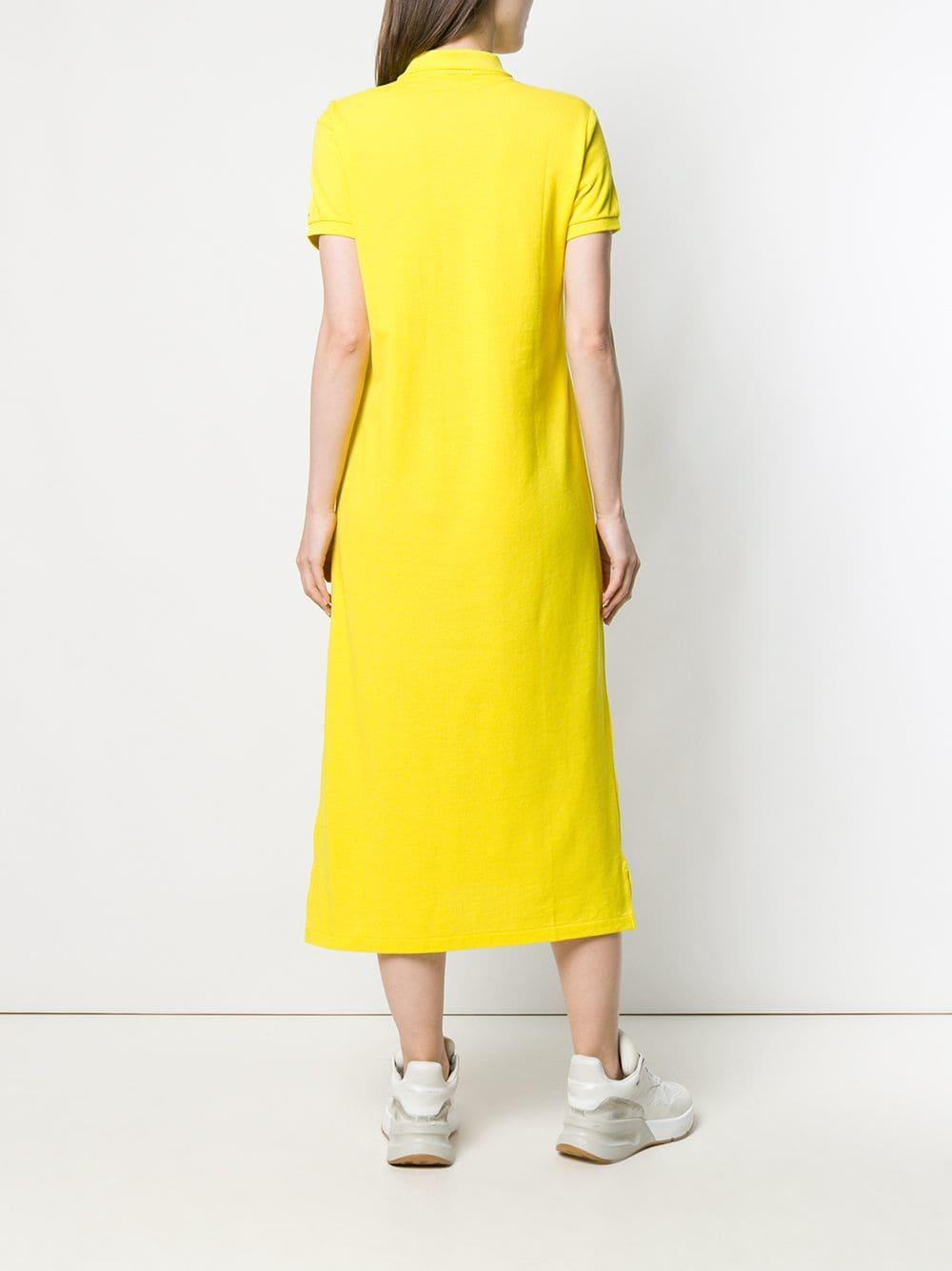 polo-ralph-lauren-mid-length-t-shirt-dress-in-yellow-lyst