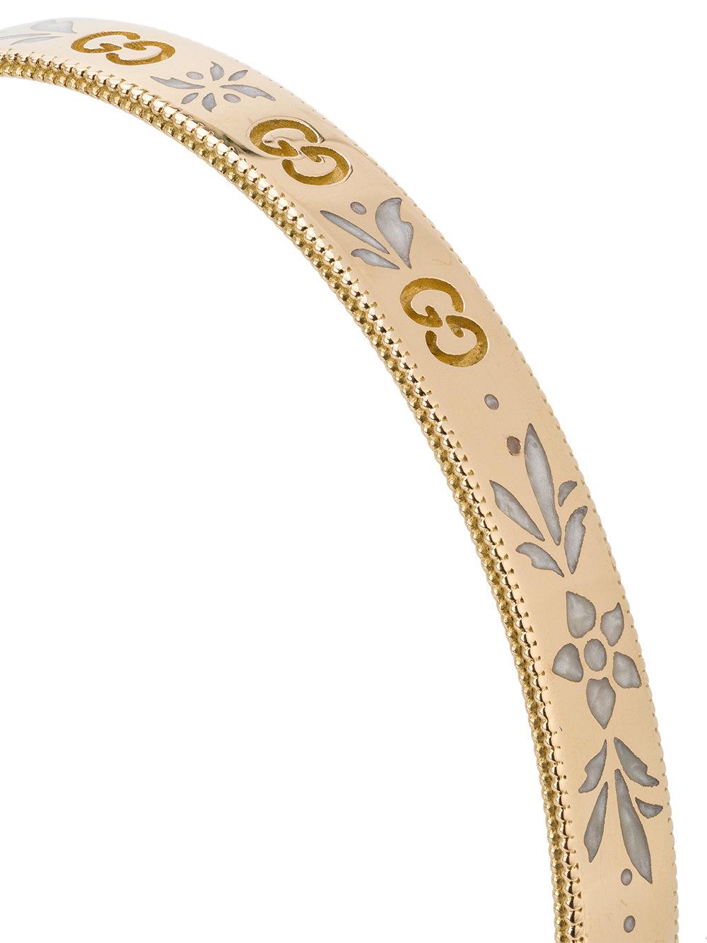 Gucci Icon Bracelet In Yellow Gold in Metallic Lyst