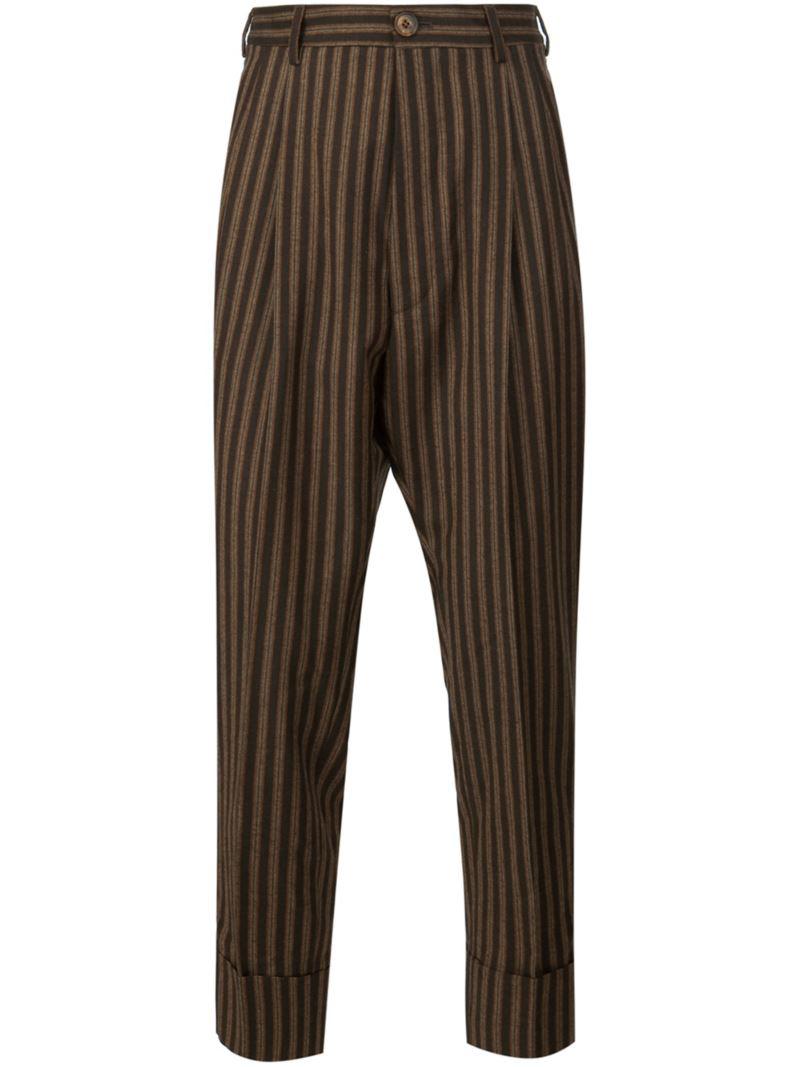 Lyst - Vivienne Westwood Pinstripe Pants in Brown for Men