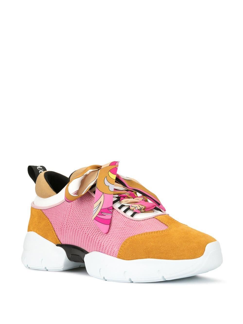 Lyst - Emilio Pucci City Wave Sneakers in Pink