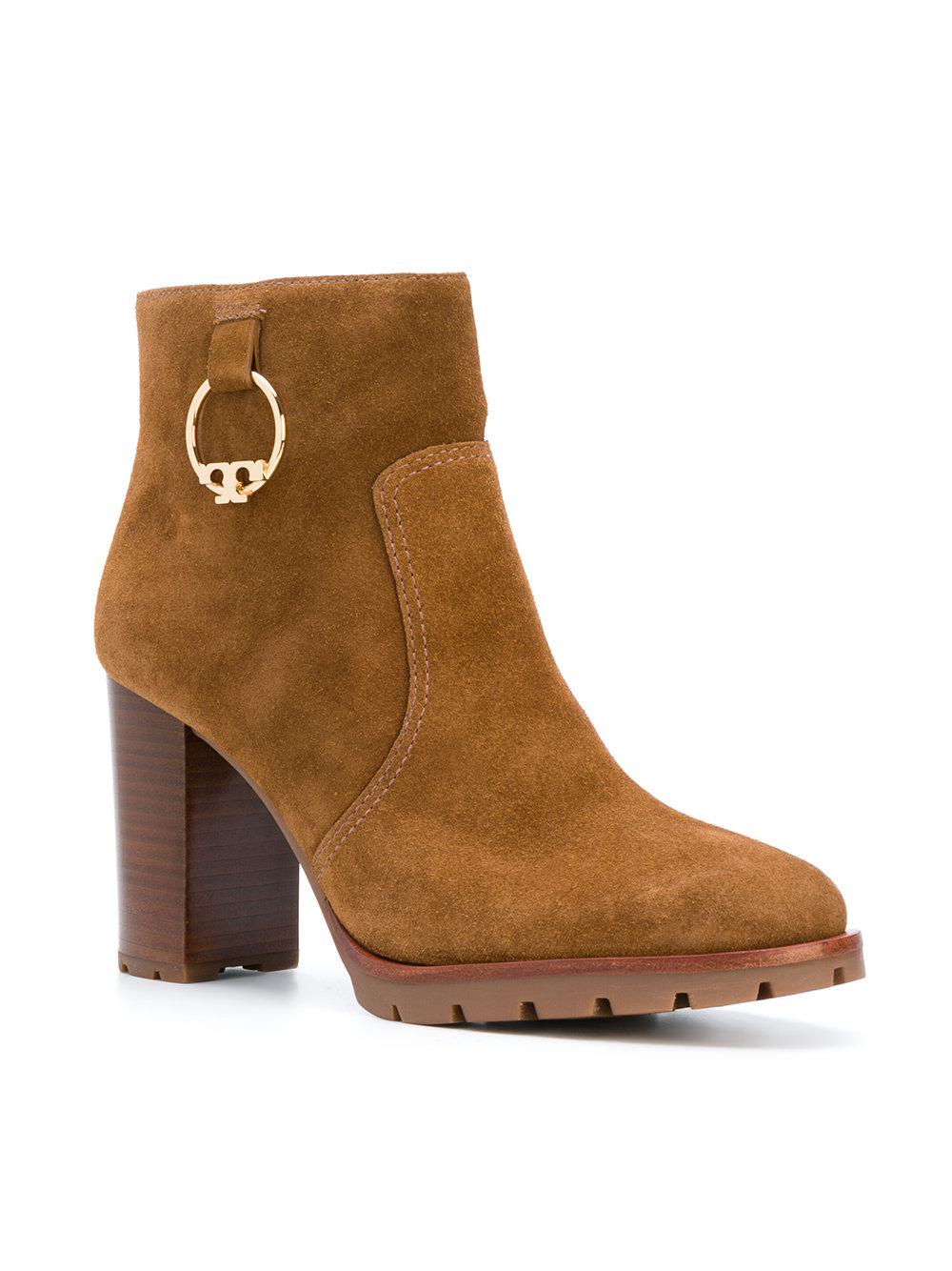 tory burch miller lug sole bootie tan