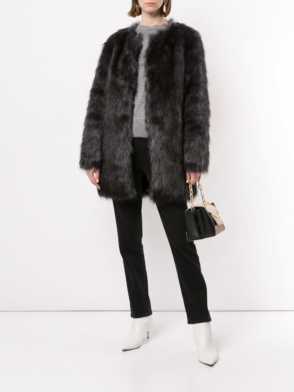Lyst - Unreal Fur Faux Fur Midnight Coat in Black