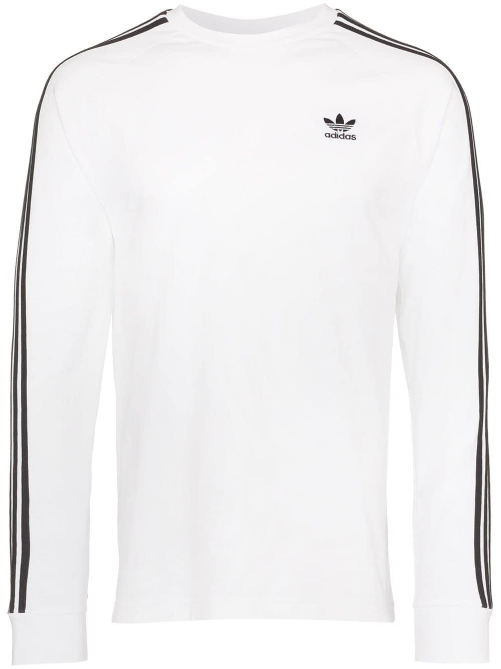 adidas cold shoulder sweatshirt white