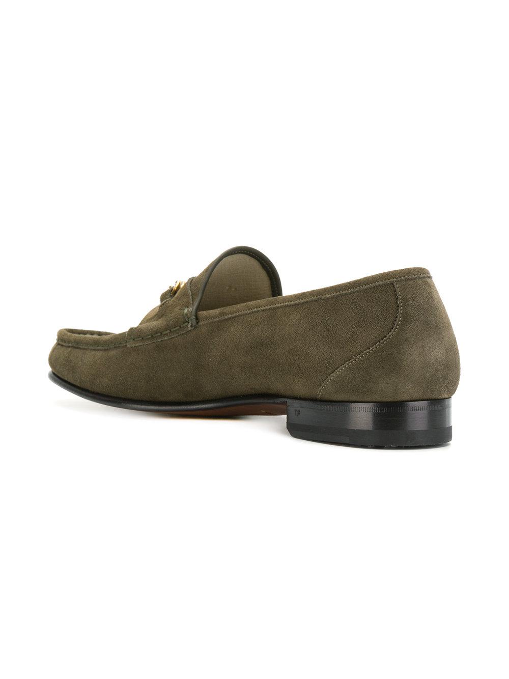 Tom Ford Horsebit Loafers in Green for Men - Lyst