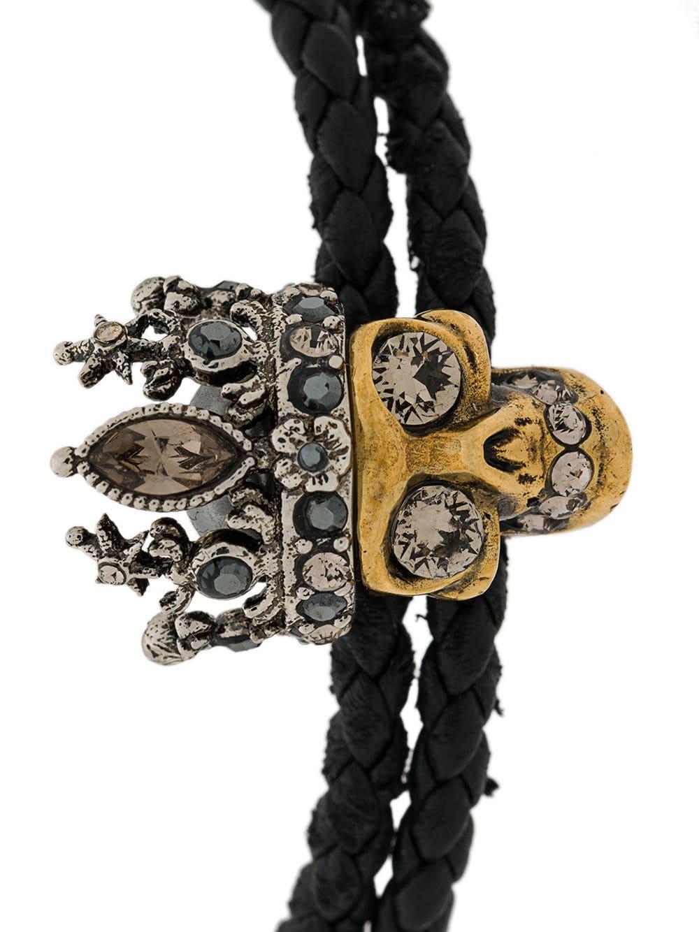 Alexander McQueen Skull Charm Bracelet in Black - Save 29% - Lyst