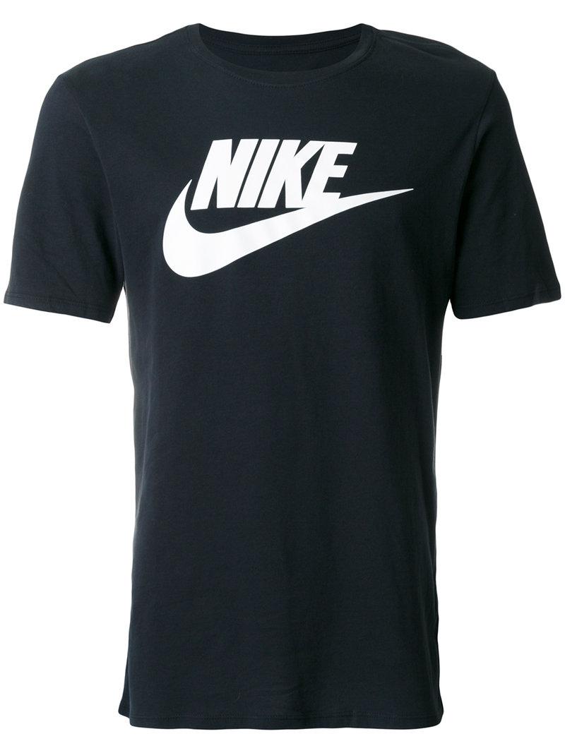 Lyst - Nike Branded T-shirt in Black for Men