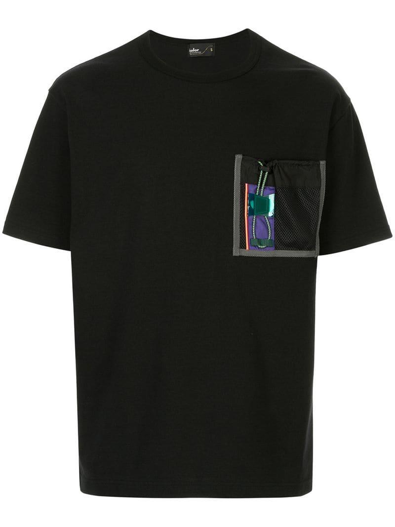 Kolor Chest Patch Pocket T-shirt in Black for Men - Lyst