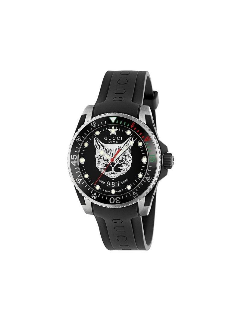 gucci men's diver 40mm watch