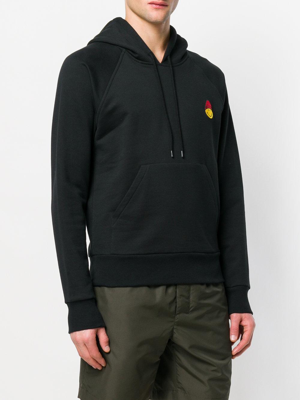 AMI Hoodie With Patch Smiley in Black for Men - Save 60% - Lyst