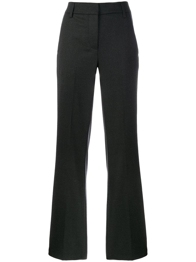 Lyst - Dondup Flared Trousers in Gray