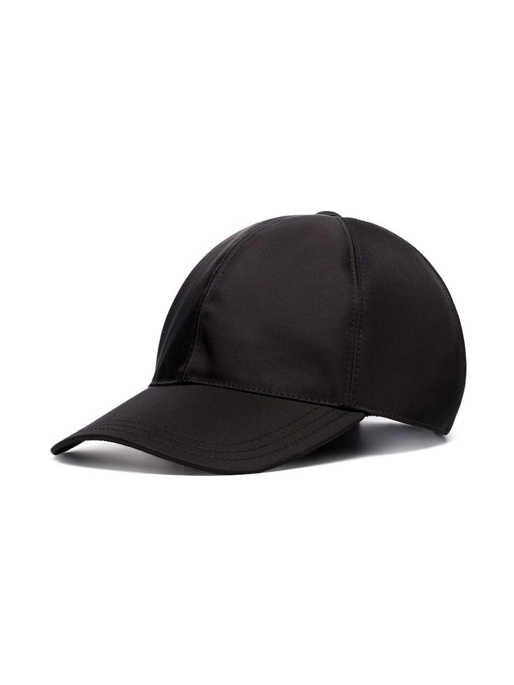 Prada Logo Plaque Baseball Cap in Black for Men - Lyst