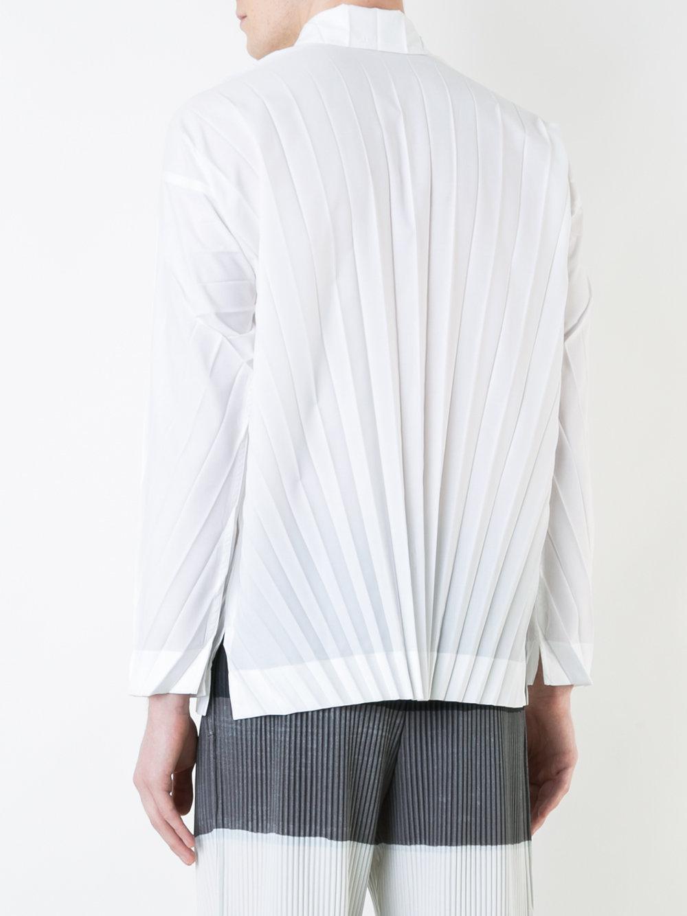 Lyst - Homme Plissé Issey Miyake Pleated Shirt in White for Men