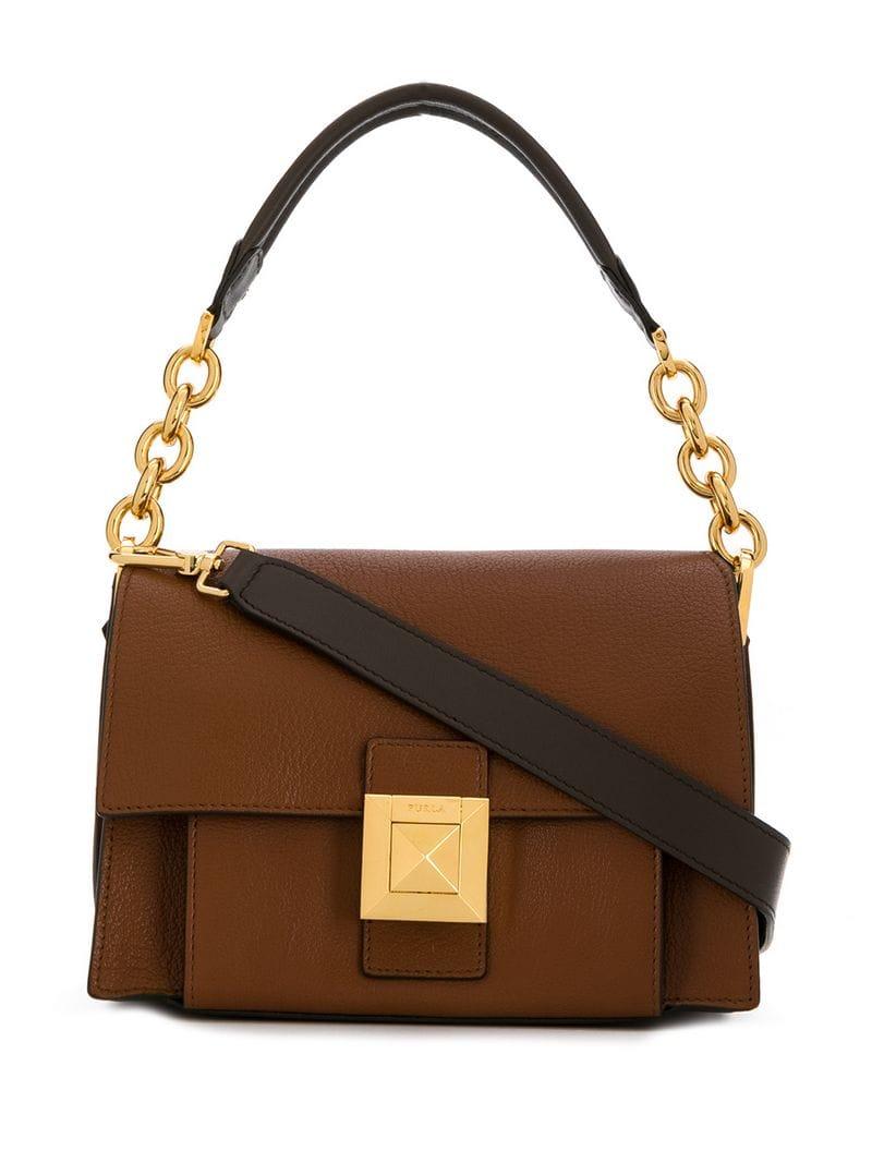 Furla Diva Shoulder Bag in Brown - Lyst