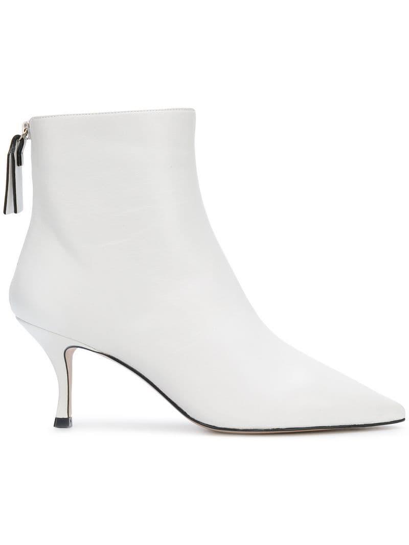 Lyst - Stuart Weitzman Juniper 70 Ankle Boots in White