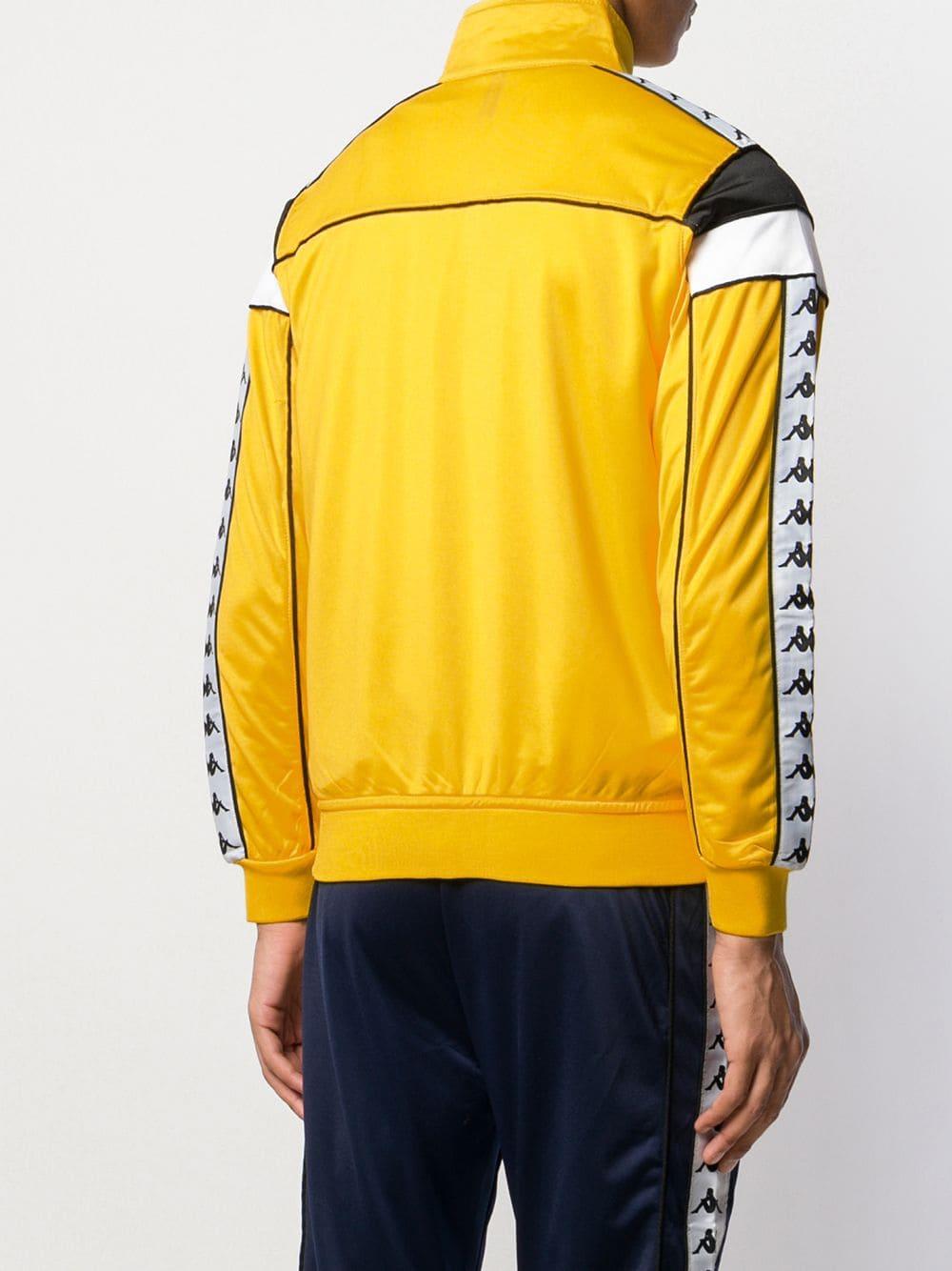 Kappa Colour Block Jacket in Yellow for Men - Lyst