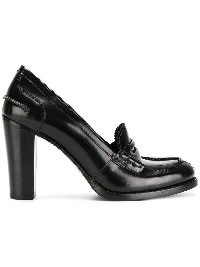 Lyst Church'S Pembrey Loafer Heels in Black Save 9