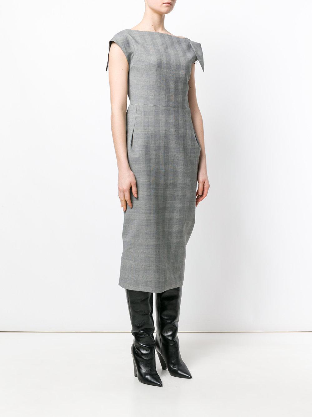 Lyst - Maticevski Riveting Cocktail Dress in Gray