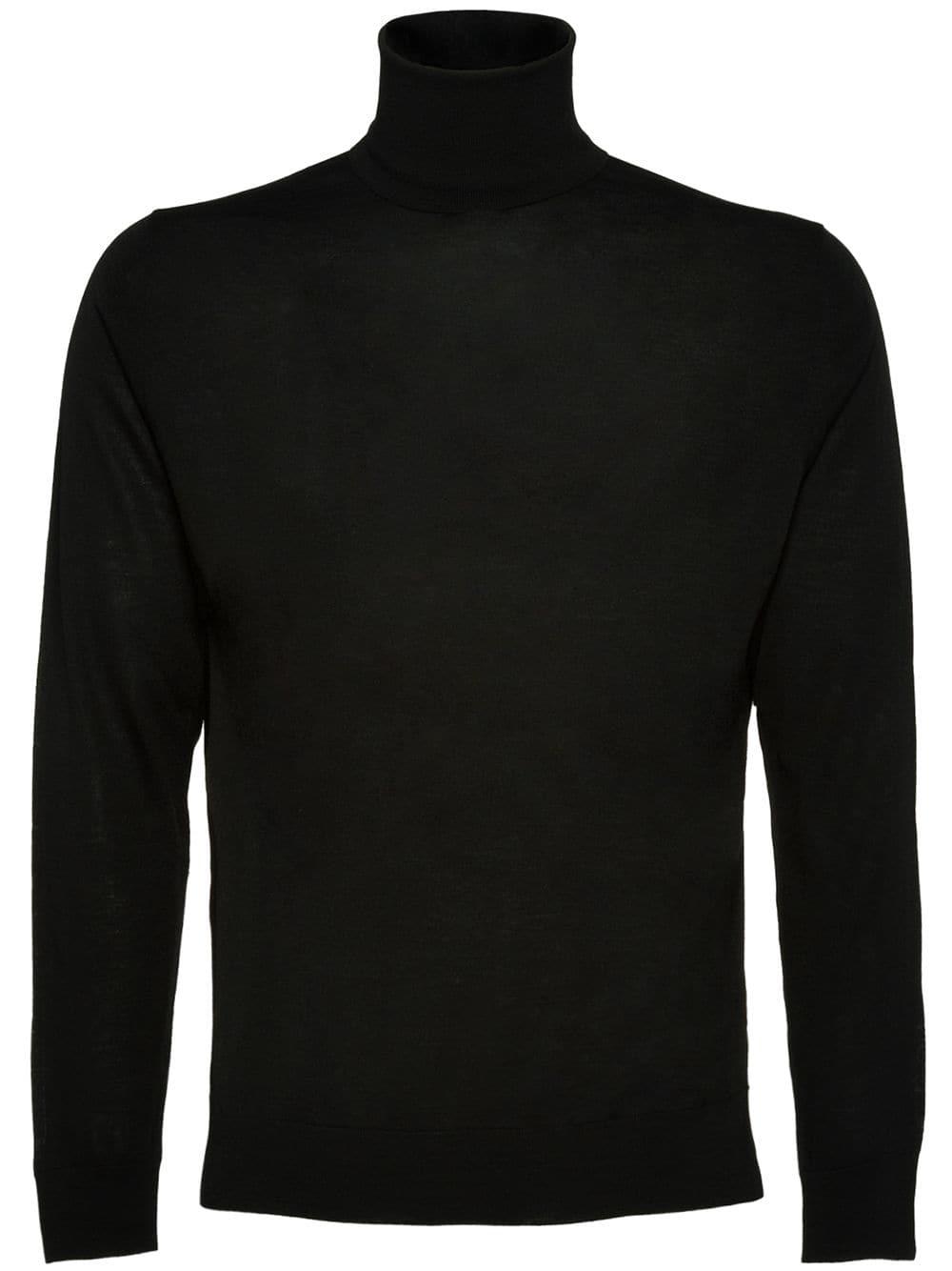 Prada Wool Turtleneck Jumper in Black for Men - Save 34% - Lyst