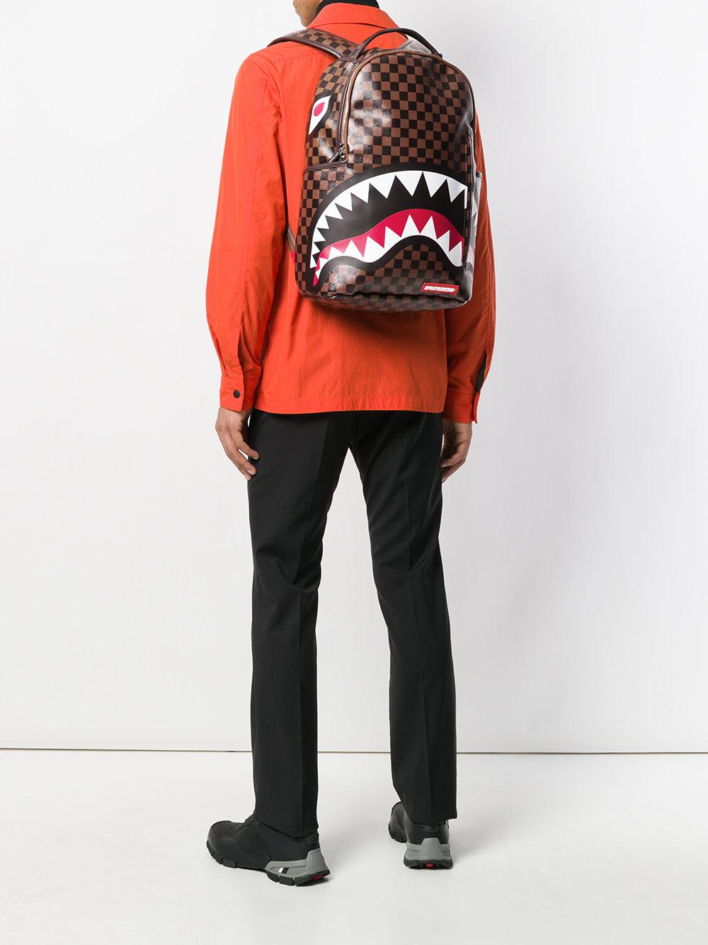 Sprayground Shark Backpack Brown | Paul Smith