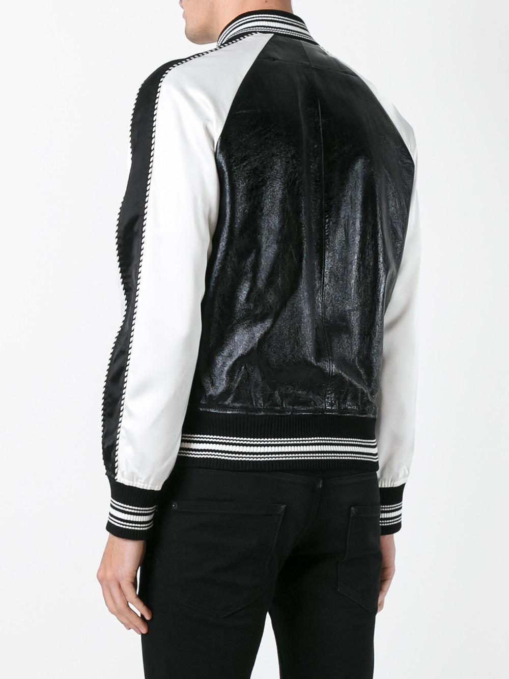 Lyst - Givenchy Monochrome Bomber Jacket in Black for Men