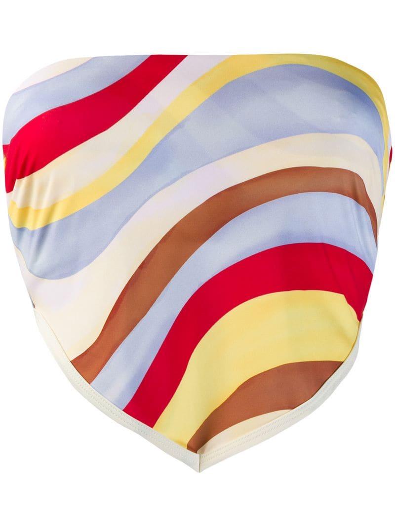 Solid & Striped Bianca Bandana Bikini Top in Red Lyst