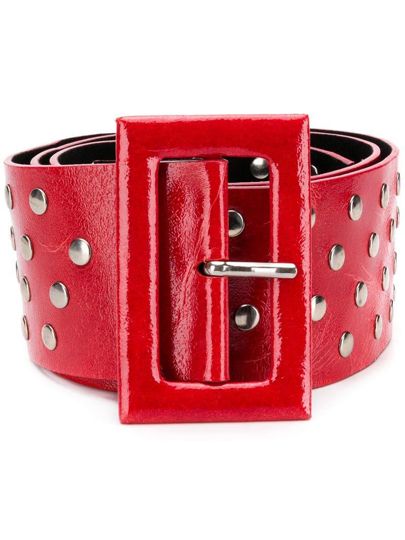 B-Low The Belt Studded Belt in Red - Lyst