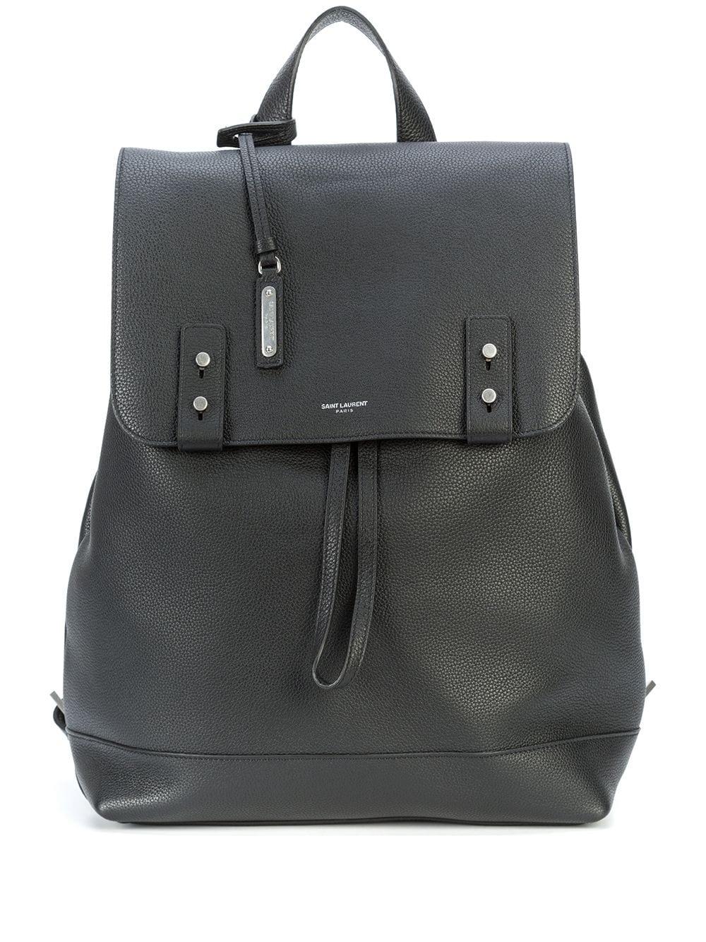 Saint Laurent Sac De Jour Backpack In Grained Leather in Black for Men ...