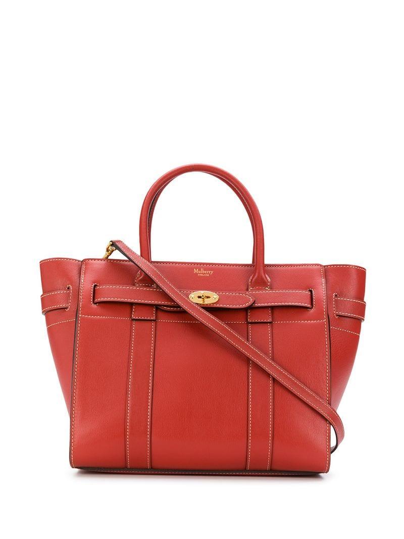 Mulberry Medium Tote Bag in Red - Lyst