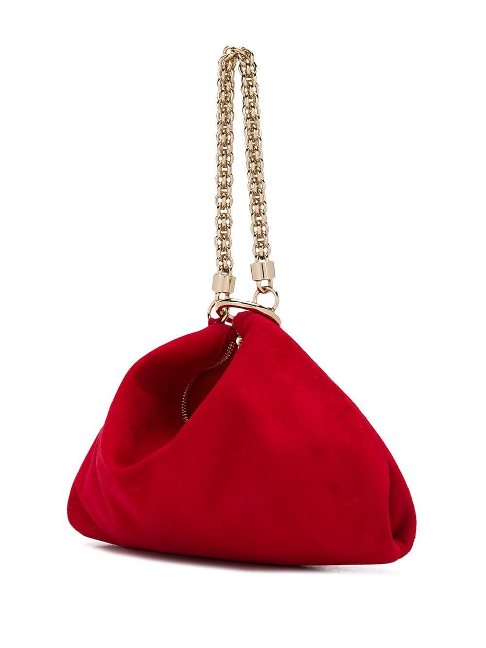 jimmy choo red clutch