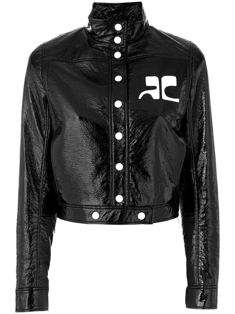 Lyst - Courreges Button Up Jacket in Black