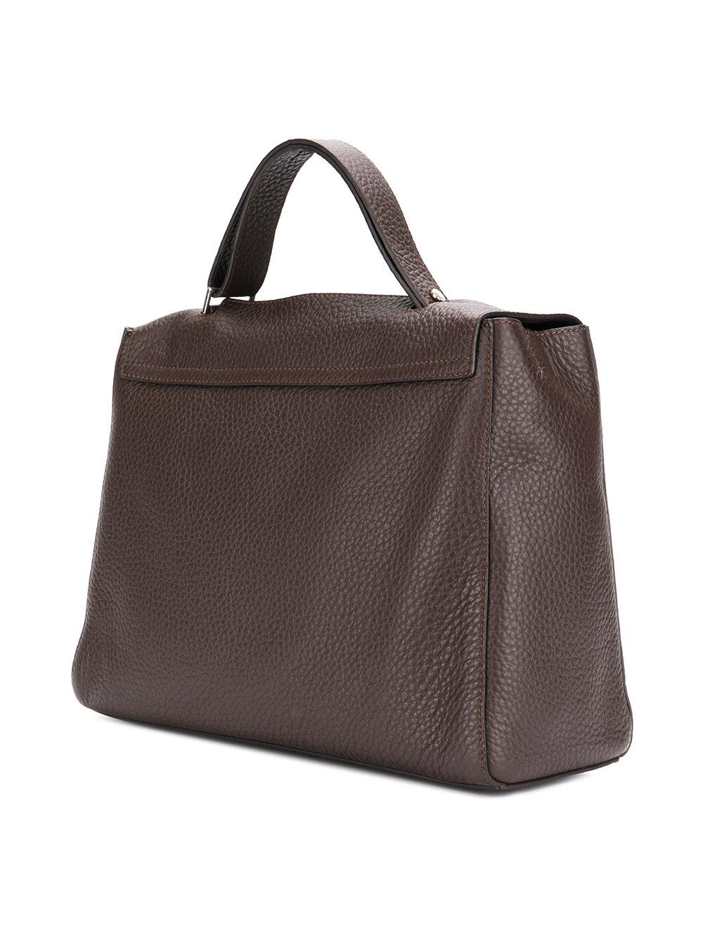 Lyst - Orciani Textured Tote Bag in Brown
