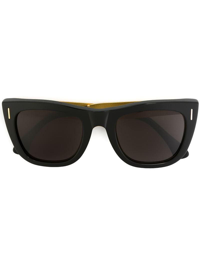 Lyst Retrosuperfuture Gals Francis Goffrato Sunglasses In Black