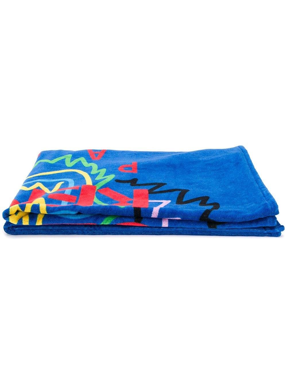 KENZO Cotton Tiger Beach Towel in Blue Lyst