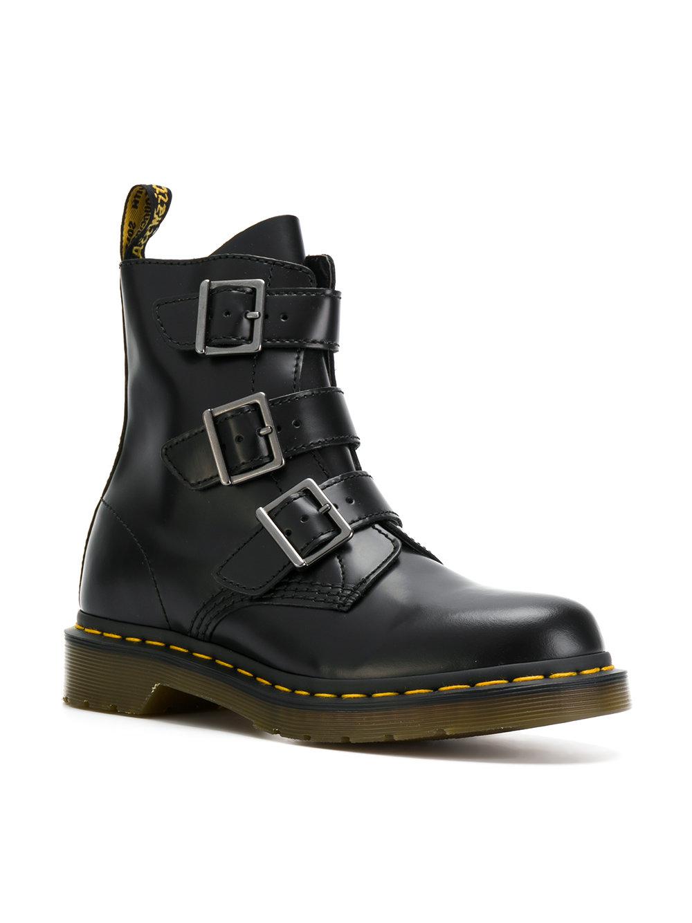 doc martens buckle platform