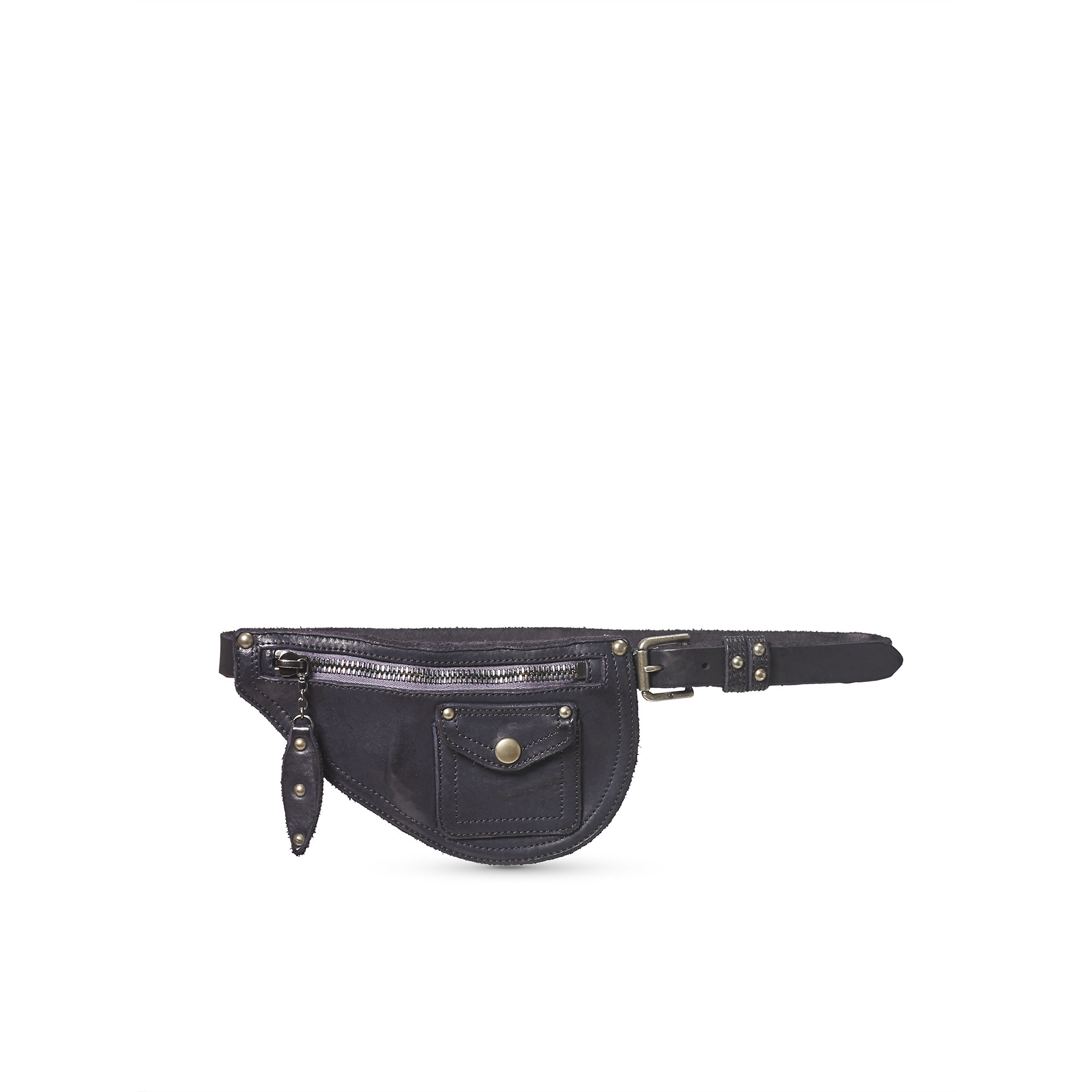 Lyst - Polo Ralph Lauren Studded Leather Belt Bag in Black