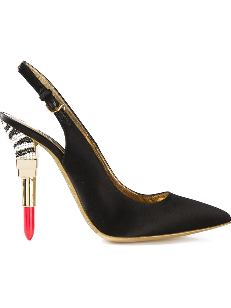 Lyst Alberto Guardiani Lipstick Heel Pumps in Black