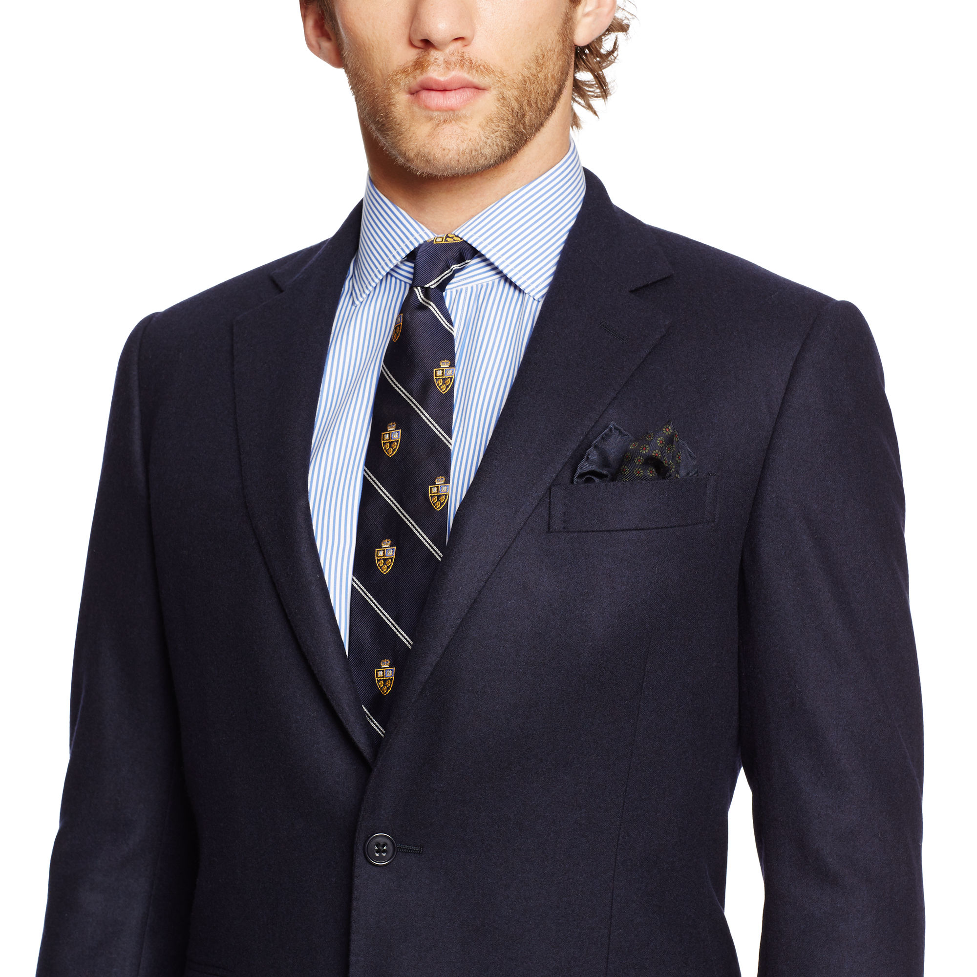 Polo Ralph Lauren Bedford Wool Flannel Suit in Navy (Blue ...