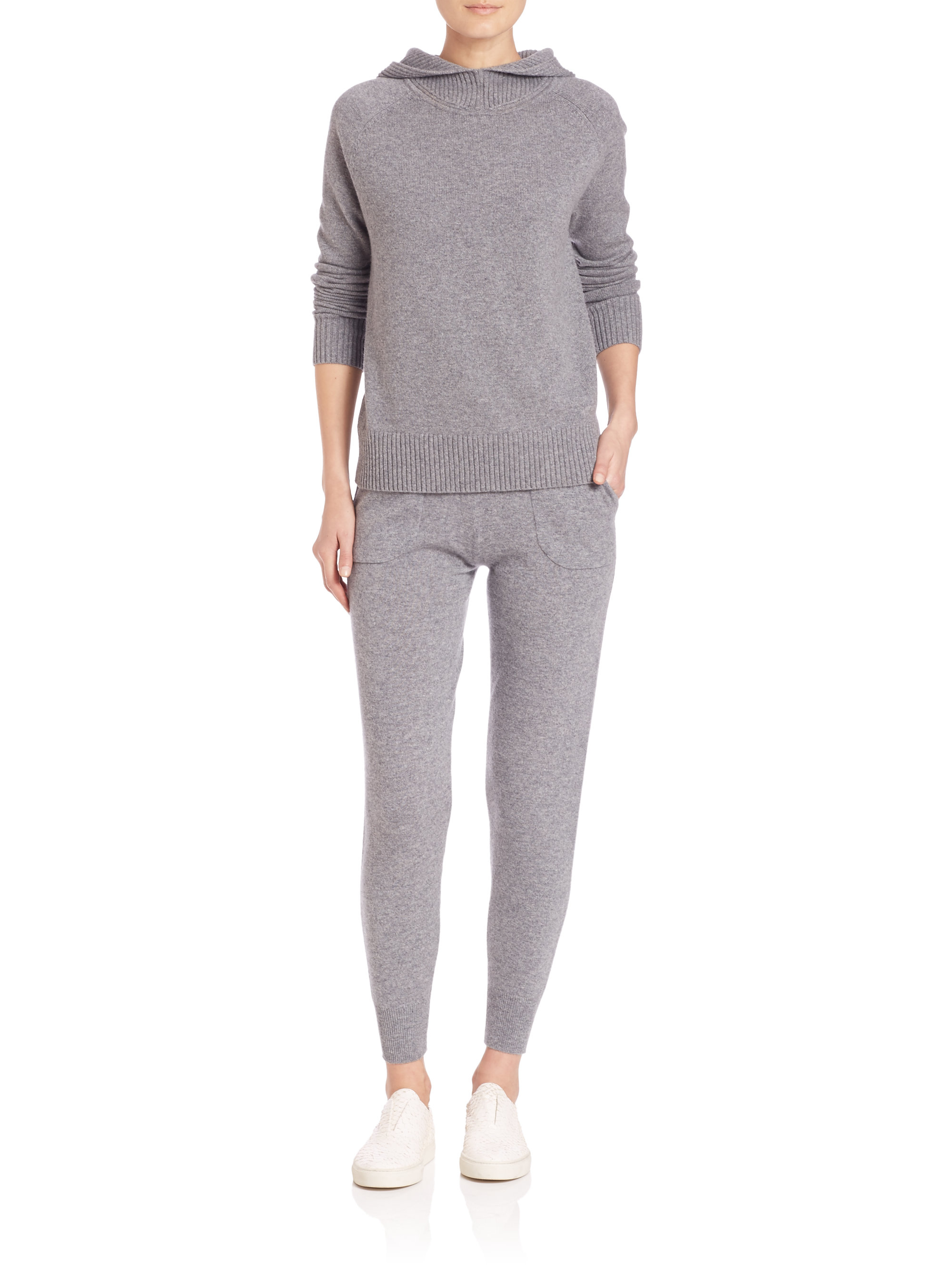 cashmere jogger set women's