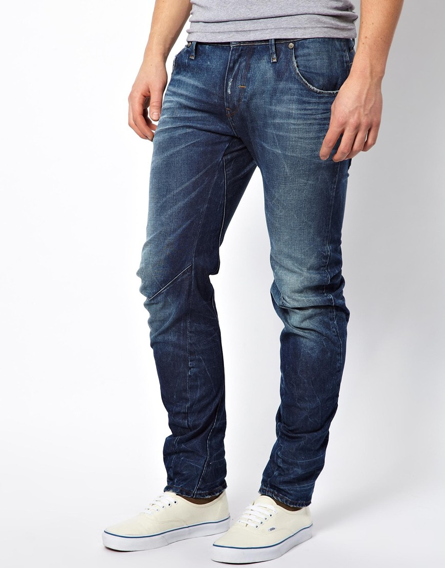 G-star Raw G Star Jeans Arc 3D Slim Fit Lexicon Medium Aged in Blue for ...