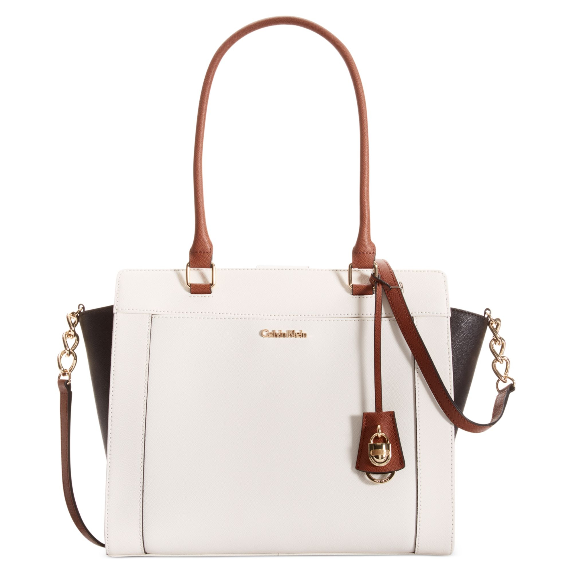 calvin klein white tote