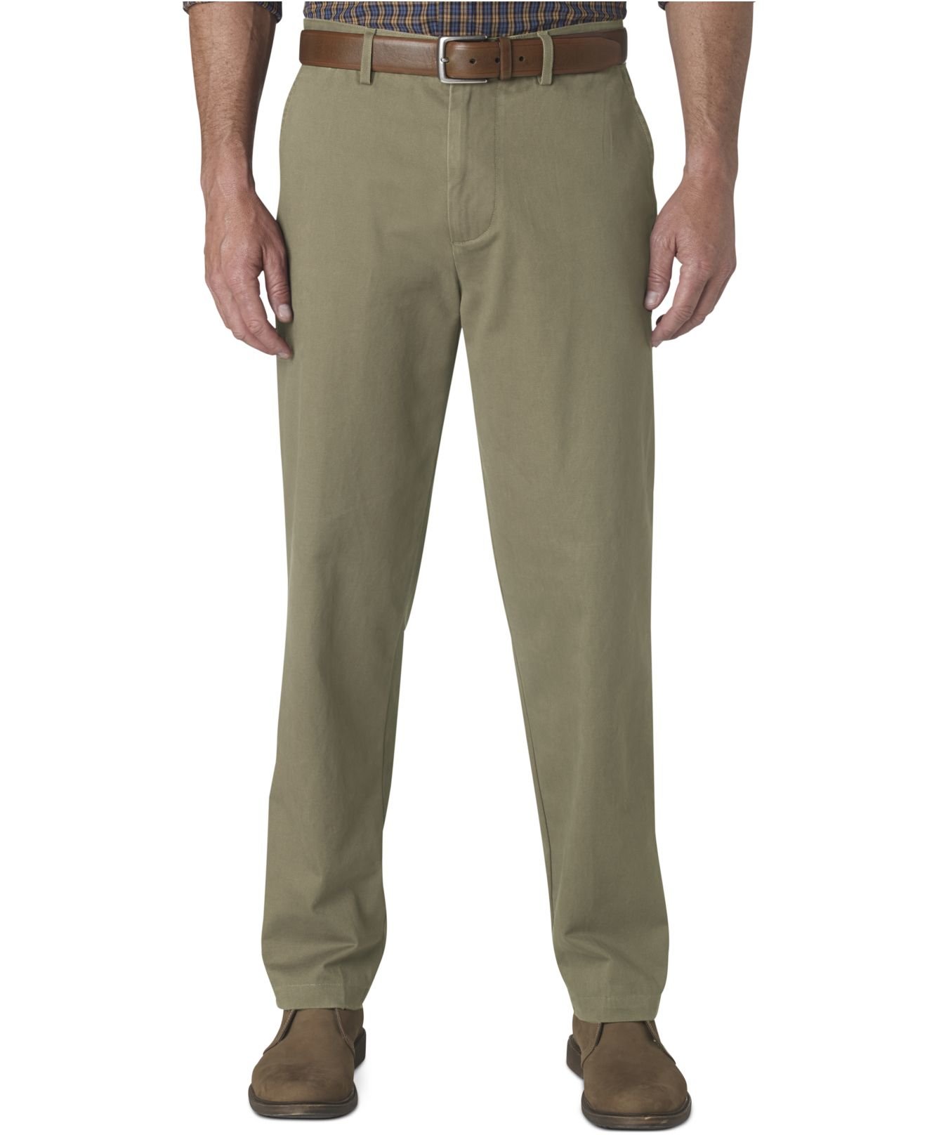 Dockers D3 Classic Fit Field Khaki Flat Front Pants in Green for Men ...