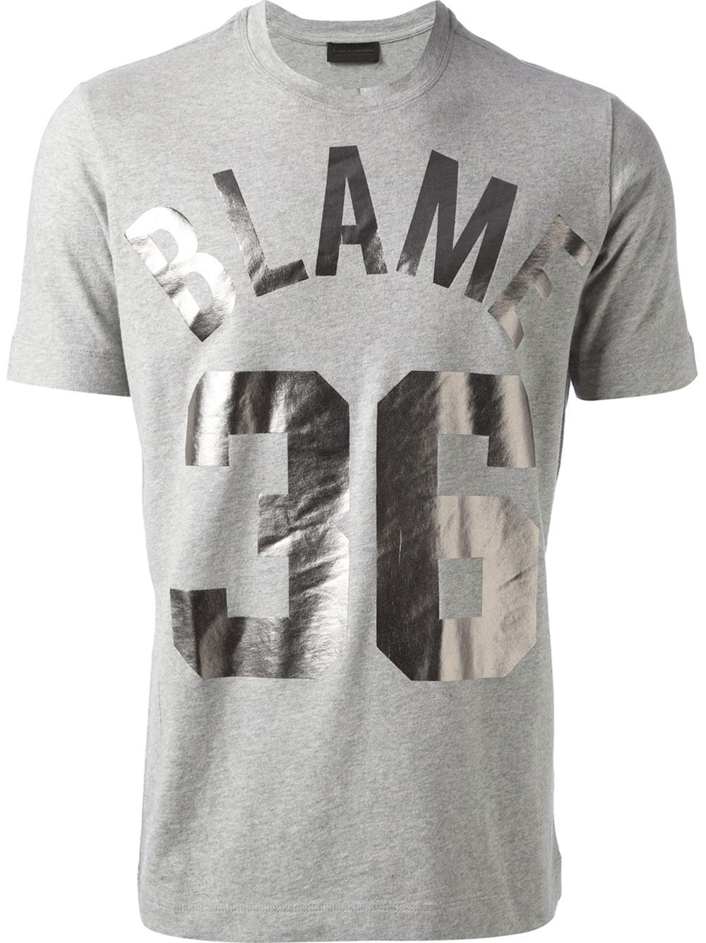 Lyst - Diesel Black Gold Metallic Print T-Shirt in Gray for Men