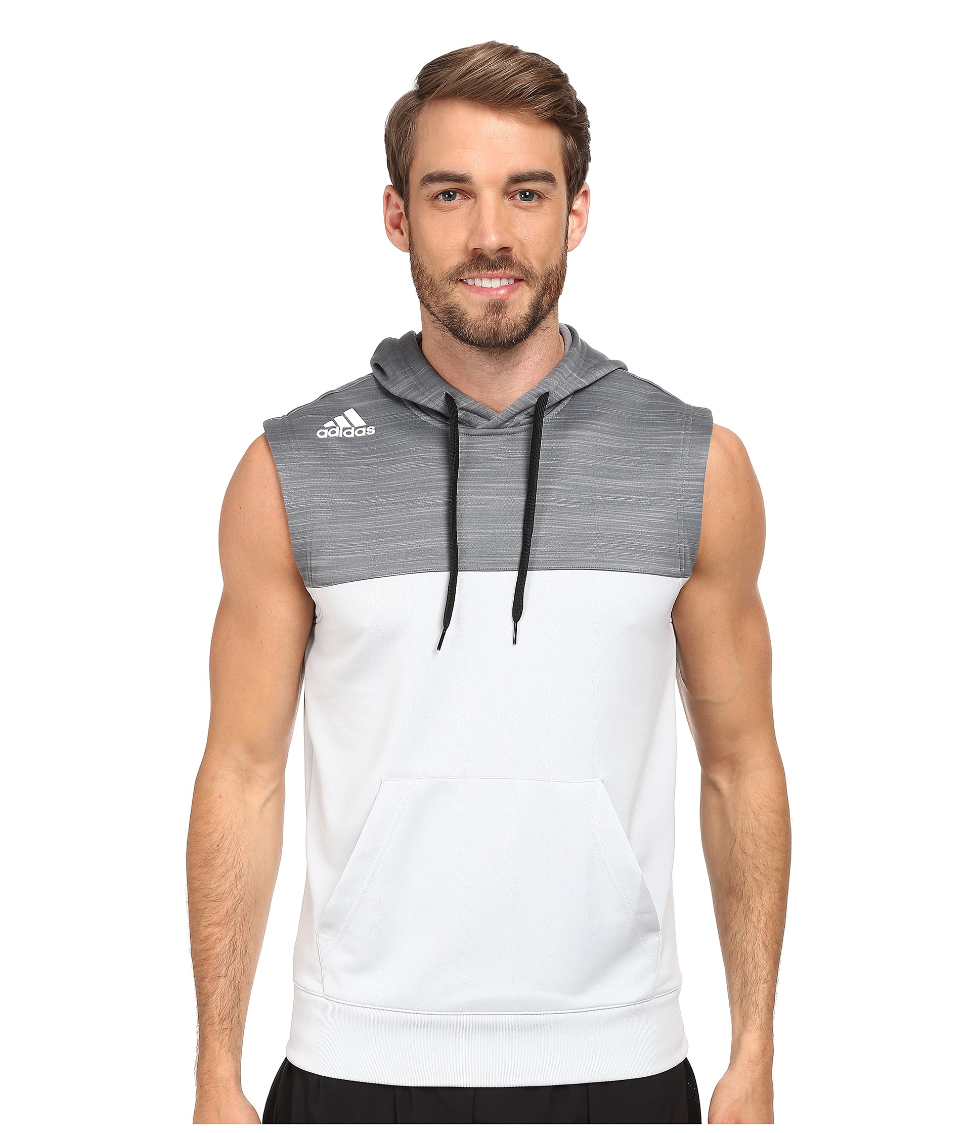 Lyst - Adidas Team Speed Sleeveless Hoodie in Gray for Men