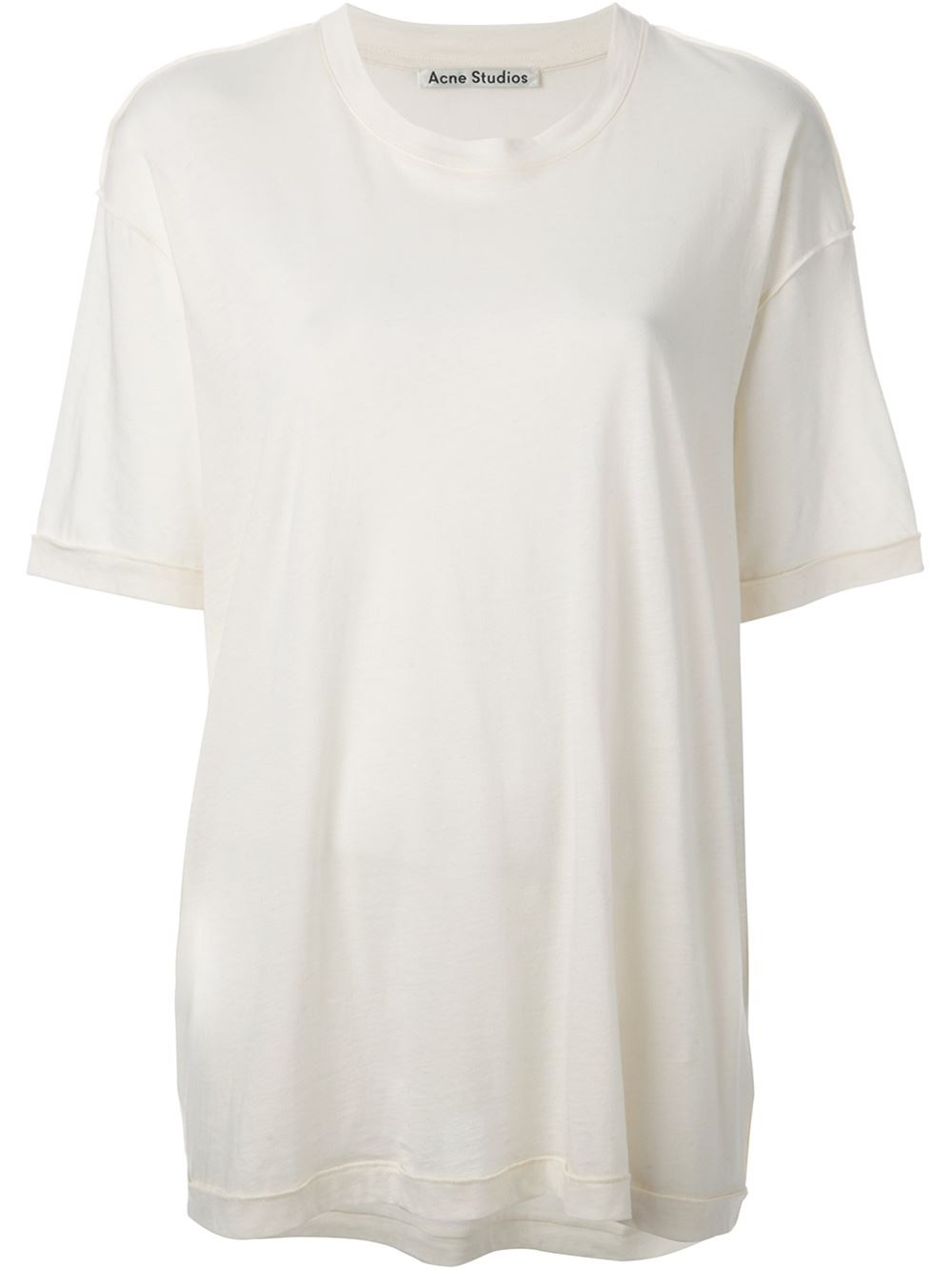 Lyst - Acne Studios 'Visage' T-Shirt in White