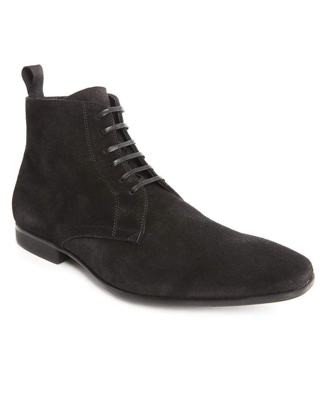 suede side zip boots