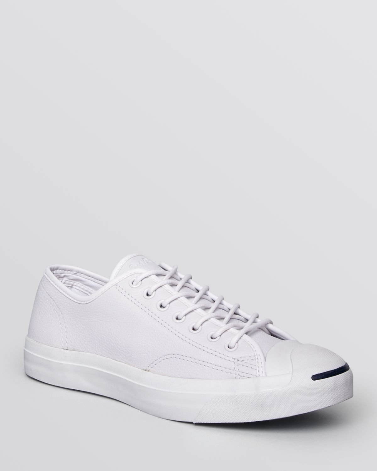 Converse Jack Purcell Jack Tumbled Leather Sneakers in White for Men | Lyst