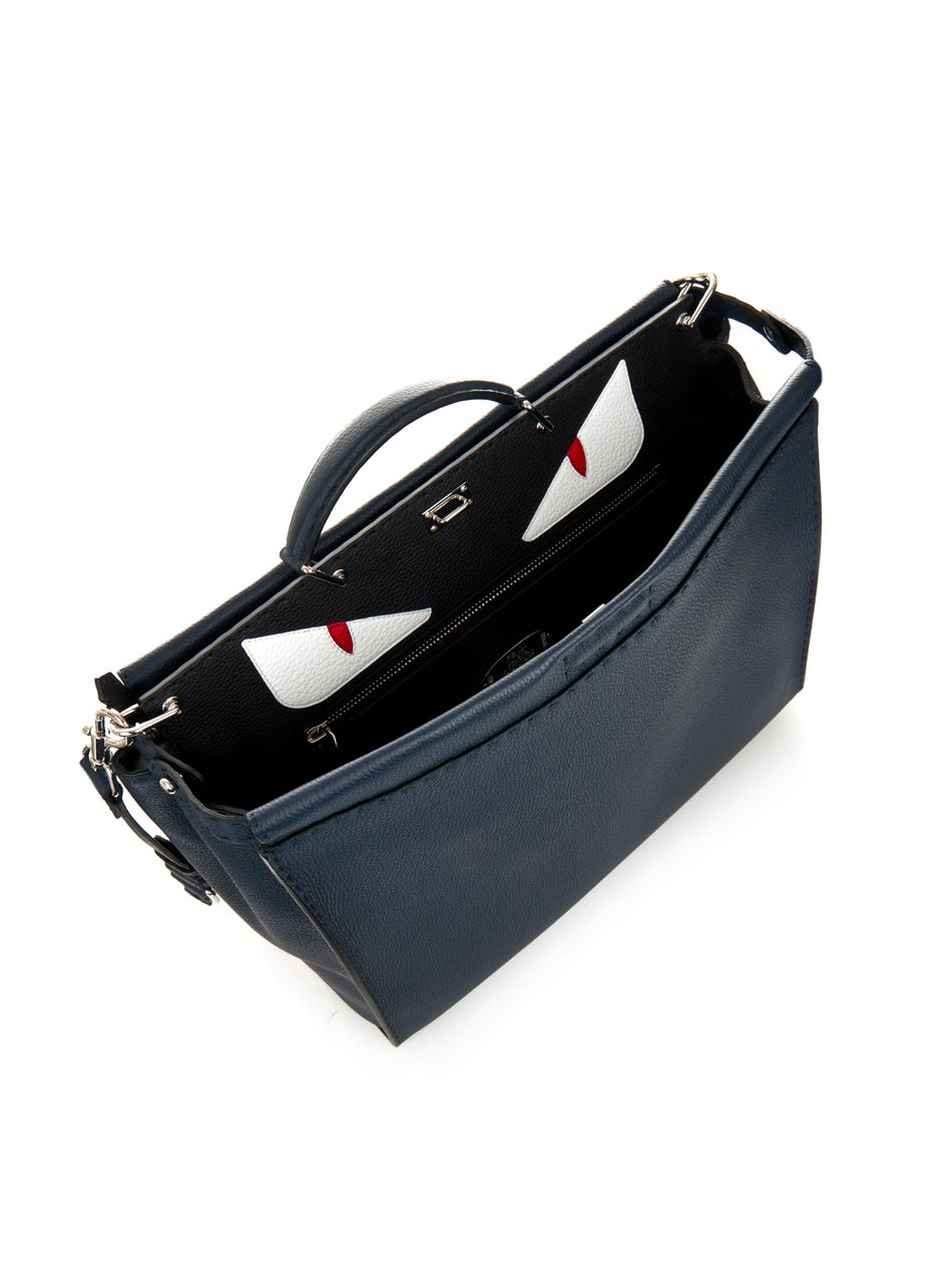 Fendi Peekaboo Large Leather Bag in Blue for Men | Lyst