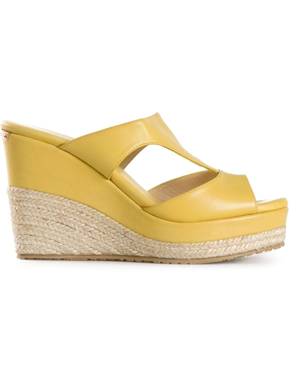 yellow mules flat