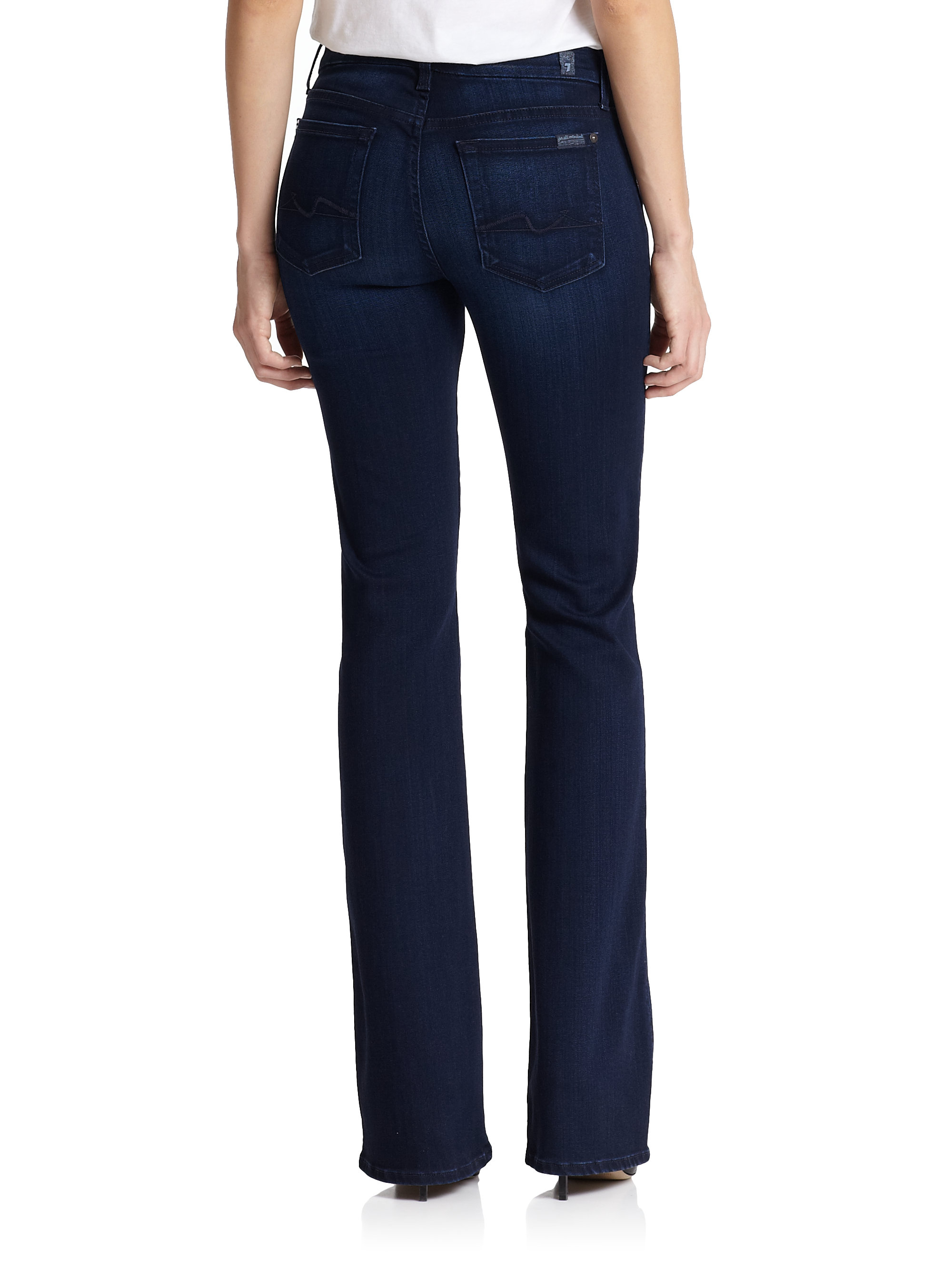 Lyst - 7 For All Mankind Kimmie Bootcut Jeans in Blue